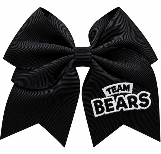 Team Bear Embroidered Bow