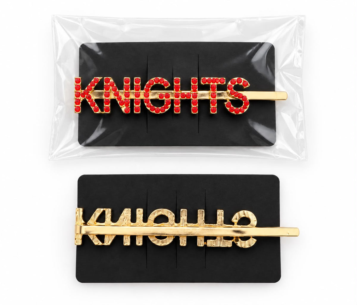 Ruby Red Knights Hair Clip