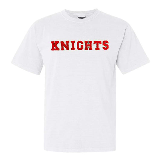 White Knights T-Shirt with letter patches