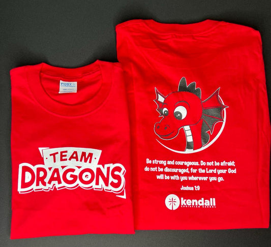 OLD DESIGN Team Dragons shirt